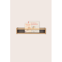 Lot de 3 étagères Montessori murales pour livres – Grises — photo 3