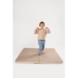 Tapis de jeu Montessori enfant carré en mousse - Beige — photo 3
