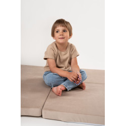 Tapis de jeu Montessori enfant carré en mousse - Beige — photo 4