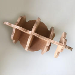 Augustin - Bookcase in the shape of a sheep - Varnished raw wood - Photo 2