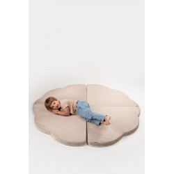Tapis de jeu Montessori nuages - Beige