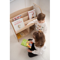Étagère Montessori en bois SMART pour livres et jouets — photo 3