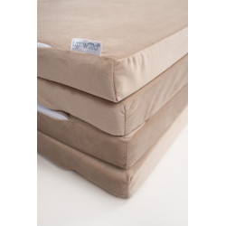 Tapis de jeu Montessori enfant carré en mousse - Beige — photo 8