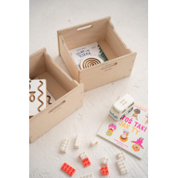 Coffre à jouets enfant en bois massif 'Grand Box' — photo 2