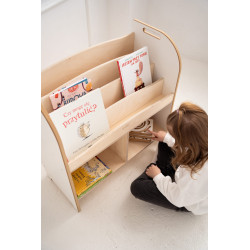 Étagère Montessori en bois SMART pour livres et jouets — photo 6