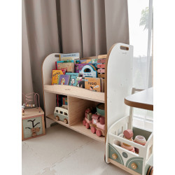 Étagère Montessori en bois SMART pour livres et jouets — photo 7