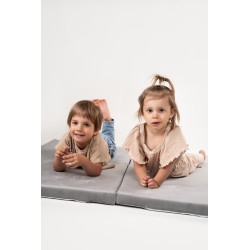 Tapis de jeu Montessori enfant carré en mousse - Gris — photo 3