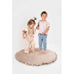 Tapis d'éveil Montessori enfant à volants en mousse - Beige — photo 3