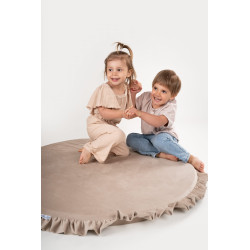 Tapis d'éveil Montessori enfant à volants en mousse - Beige — photo 4