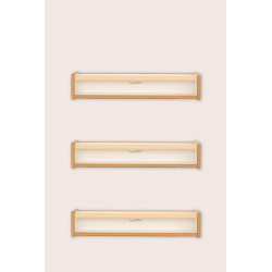 Lot de 3 étagères murales Montessori en bois pour livres — photo 2