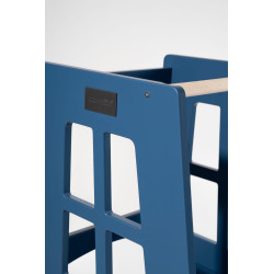 Tour d'observation Montessori sécurisée en bois - Bleu marine — photo 4