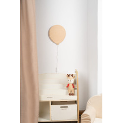 Veilleuse ballon en bois pour enfant - naturel