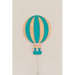 Veilleuse montgolfière en bois pour chambre d'enfant — photo 2