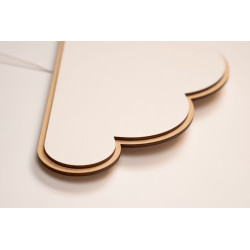 Veilleuse nuage enfant en bois - Lampe murale décorative — photo 3