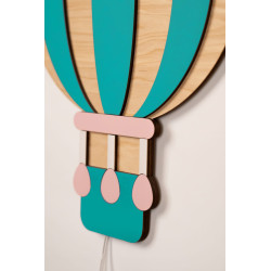 Veilleuse montgolfière en bois pour chambre d'enfant — photo 4
