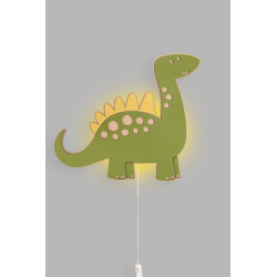 Veilleuse dinosaure enfant en bois - Lampe de chevet Montessori — photo 4