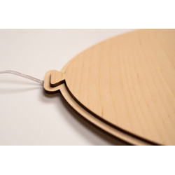 Veilleuse ballon en bois pour enfant - naturel — photo 4