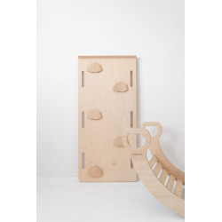 Glissière d'escalade Montessori en bois pour Culbuto XXL - Naturel — photo 2