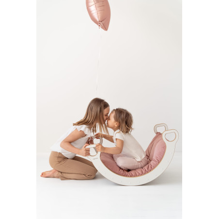 Coussin matelas Montessori pour culbuto en toile - Rose Taille L