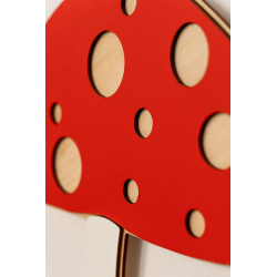 Veilleuse champignon en bois pour chambre d'enfant — photo 2