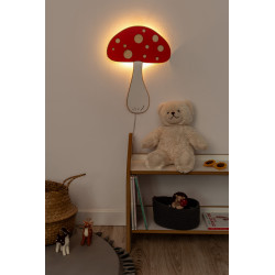 Veilleuse champignon en bois pour chambre d'enfant — photo 3