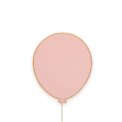 Veilleuse ballon en bois pour chambre d'enfant - Rose — photo 5