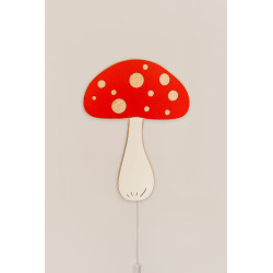 Veilleuse champignon en bois pour chambre d'enfant — photo 4