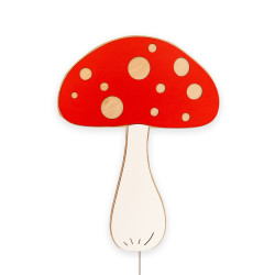 Veilleuse champignon en bois pour chambre d'enfant — photo 5