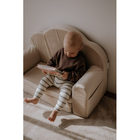 Fauteuil enfant Montessori convertible en mousse - Beige