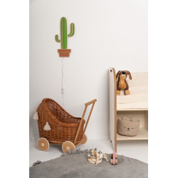 Veilleuse cactus enfant en bois - Lampe de chevet Montessori — photo 3