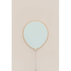 Veilleuse ballon en bois pour chambre d'enfant - Bleu clair — photo 2