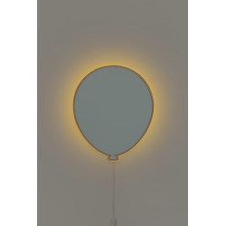 Veilleuse ballon en bois pour chambre d'enfant - Bleu clair — photo 3