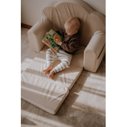 Fauteuil enfant Montessori convertible en mousse - Beige — photo 3