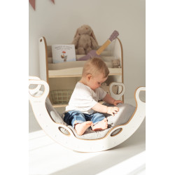 Matelas coussin Montessori pour culbuto en bois - Gris taille L — photo 2