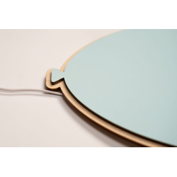 Veilleuse ballon en bois pour chambre d'enfant - Bleu clair — photo 4