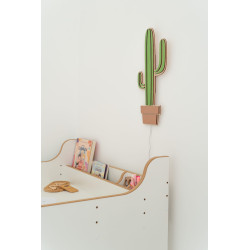 Veilleuse cactus enfant en bois - Lampe de chevet Montessori — photo 5