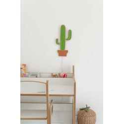 Veilleuse cactus enfant en bois - Lampe de chevet Montessori — photo 6