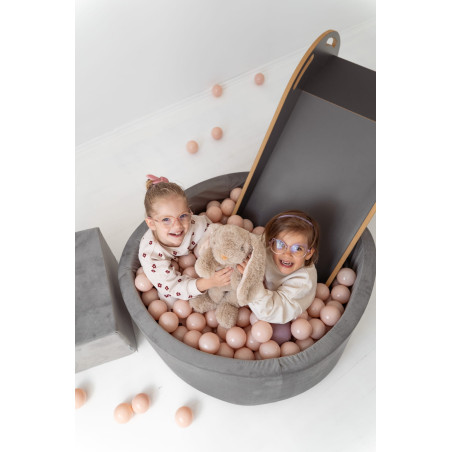 Glissière Montessori pour piscine à balles - Grise