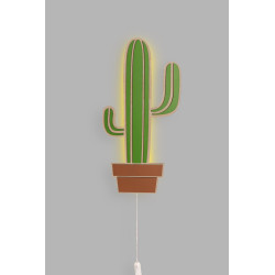 Veilleuse cactus enfant en bois - Lampe de chevet Montessori — photo 8