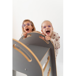 Glissière Montessori pour piscine à balles - Grise — photo 3