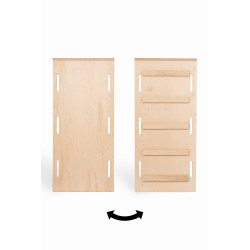 Échelle Montessori en bois naturel pour glissière et mur d'escalade