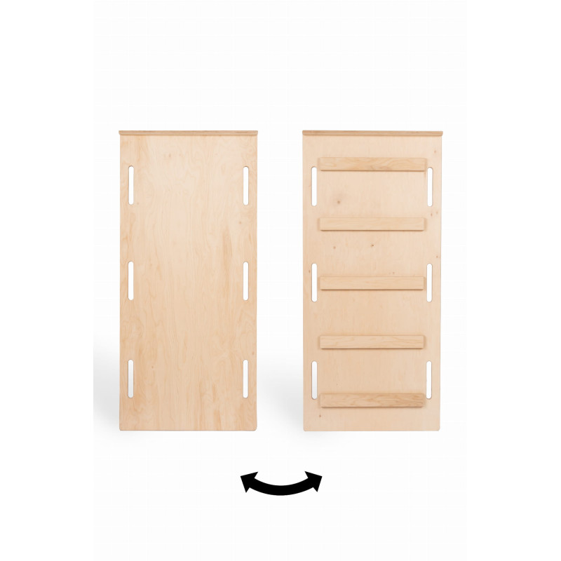 Échelle Montessori en bois naturel pour glissière et mur d'escalade