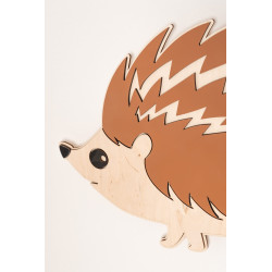 Veilleuse hérisson enfant en bois - Lampe de chevet Montessori — photo 2