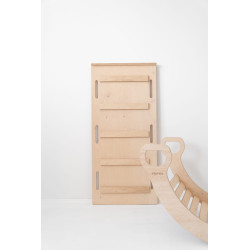 Échelle Montessori en bois naturel pour glissière et mur d'escalade — photo 2