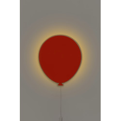 Veilleuse ballon en bois pour chambre d'enfant - Rouge — photo 3
