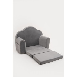 Canapé enfant Montessori convertible en mousse - Gris — photo 2