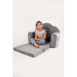 Canapé enfant Montessori convertible en mousse - Gris — photo 3