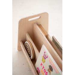 Bibliothèque Montessori enfants en bois naturel - Étagères basses — photo 2