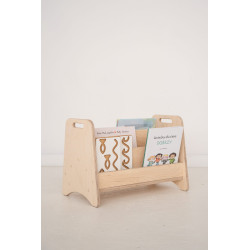 Bibliothèque Montessori enfants en bois naturel - Étagères basses — photo 4