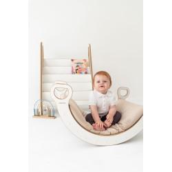 Coussin matelas Montessori pour culbuto en bois - Beige